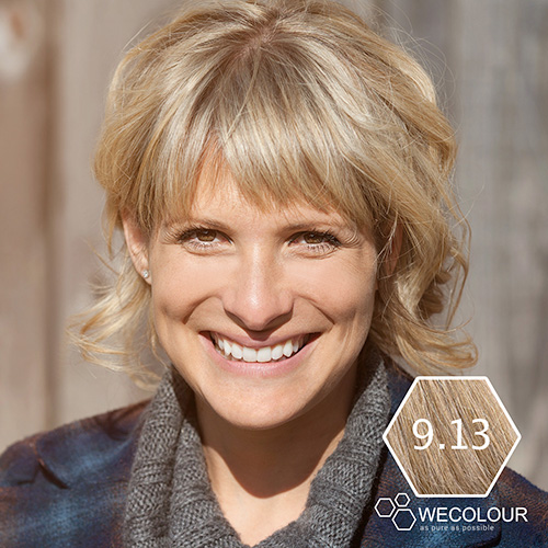Coloration cheveux blond clair sablé 9.13 - WECOLOUR